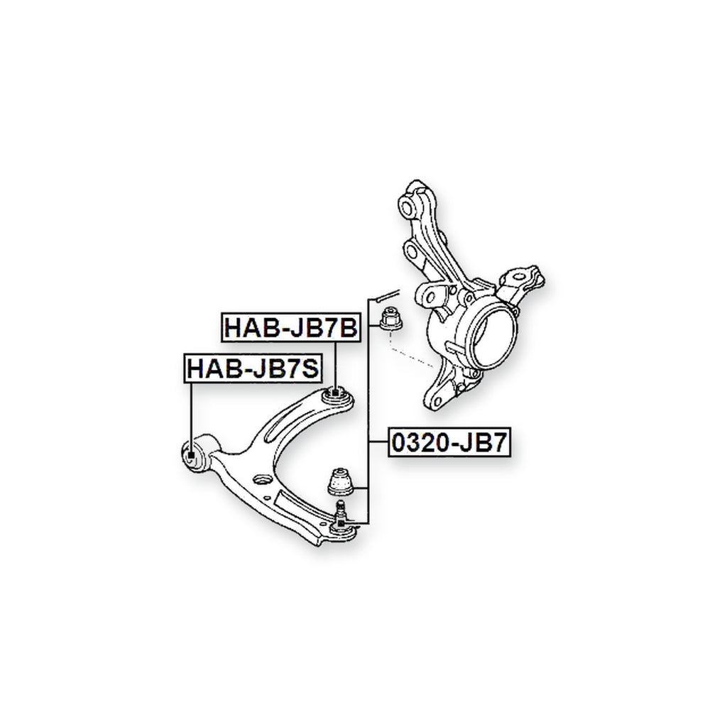 Honda Life Front Lower Ball Joint Arm