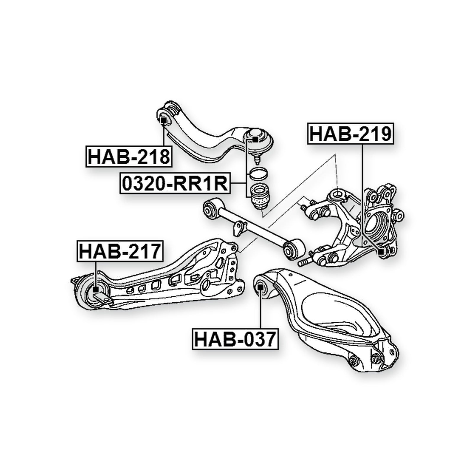 Honda Elysion Rear Ball Joint Arm