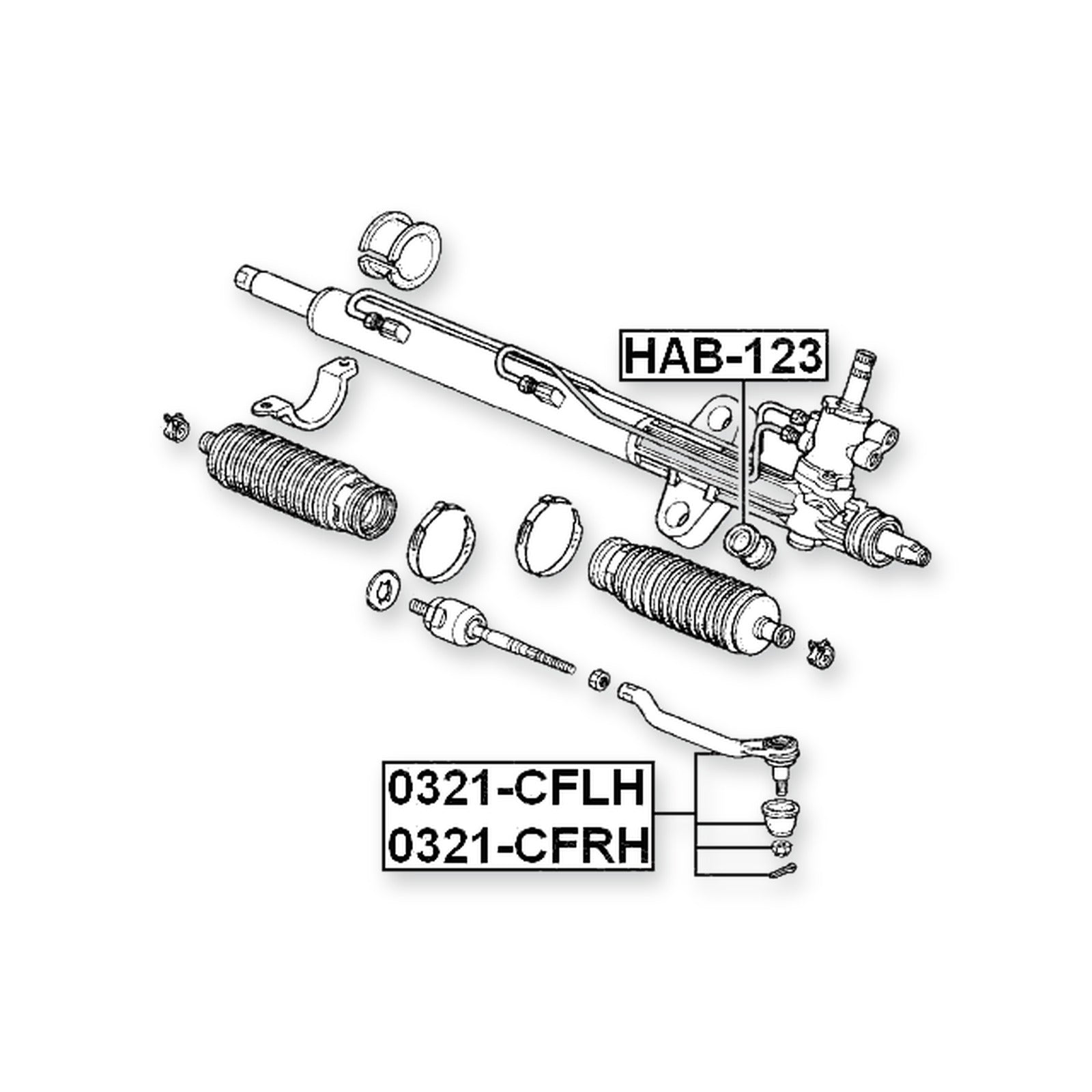 Honda 3.2TL UA5 Front Left Steering Tie Rod End