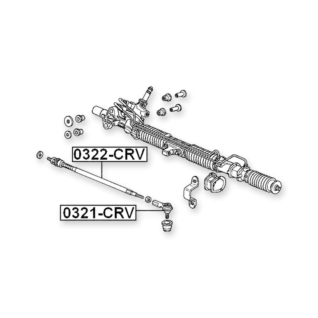 Honda Civic 3D Front Steering Tie Rod End