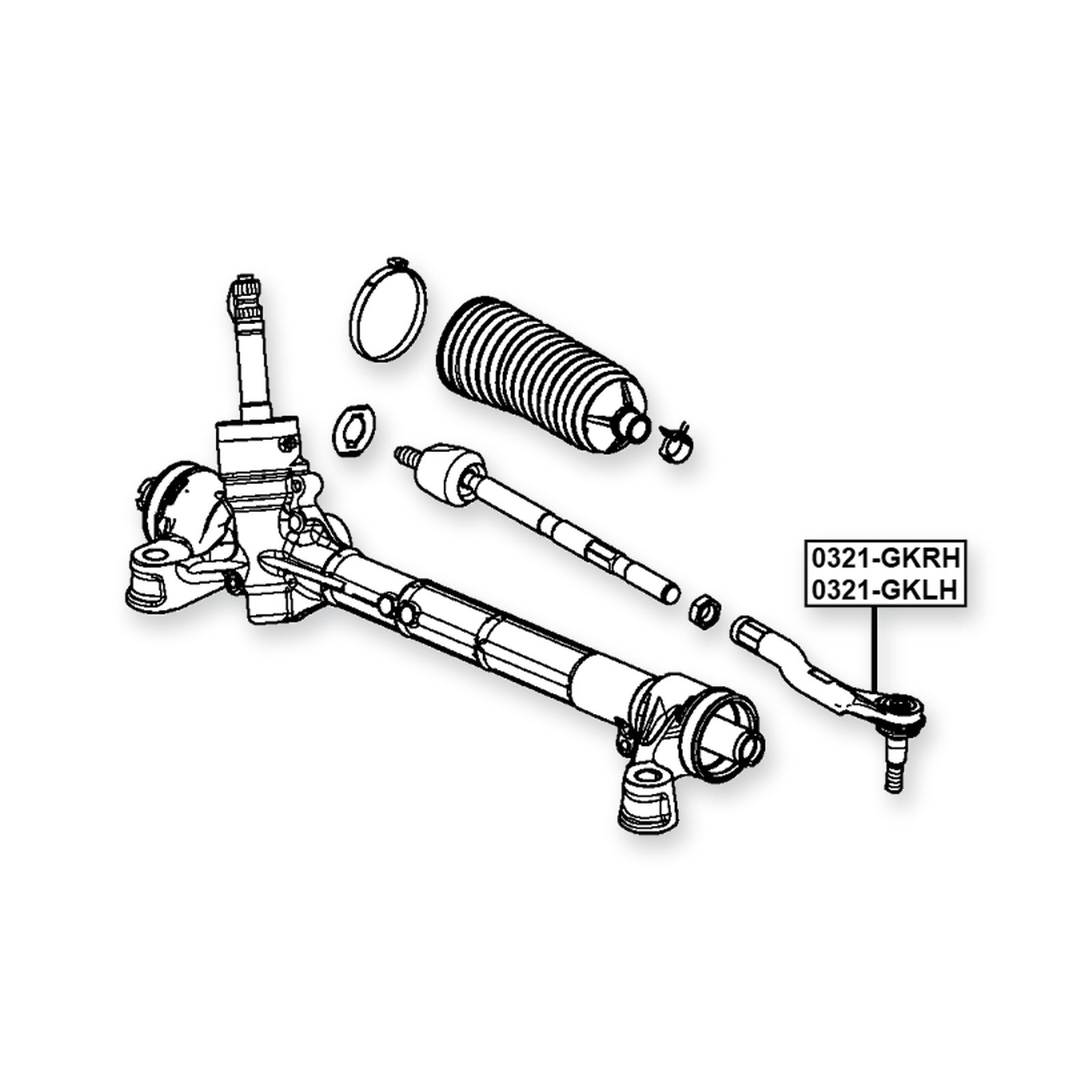 Honda City Front Right Steering Tie Rod End