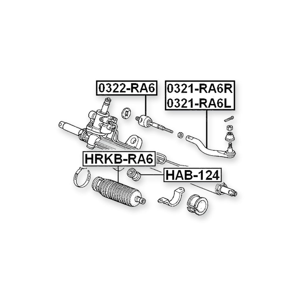 Honda Avancier Front Left Steering Tie Rod End