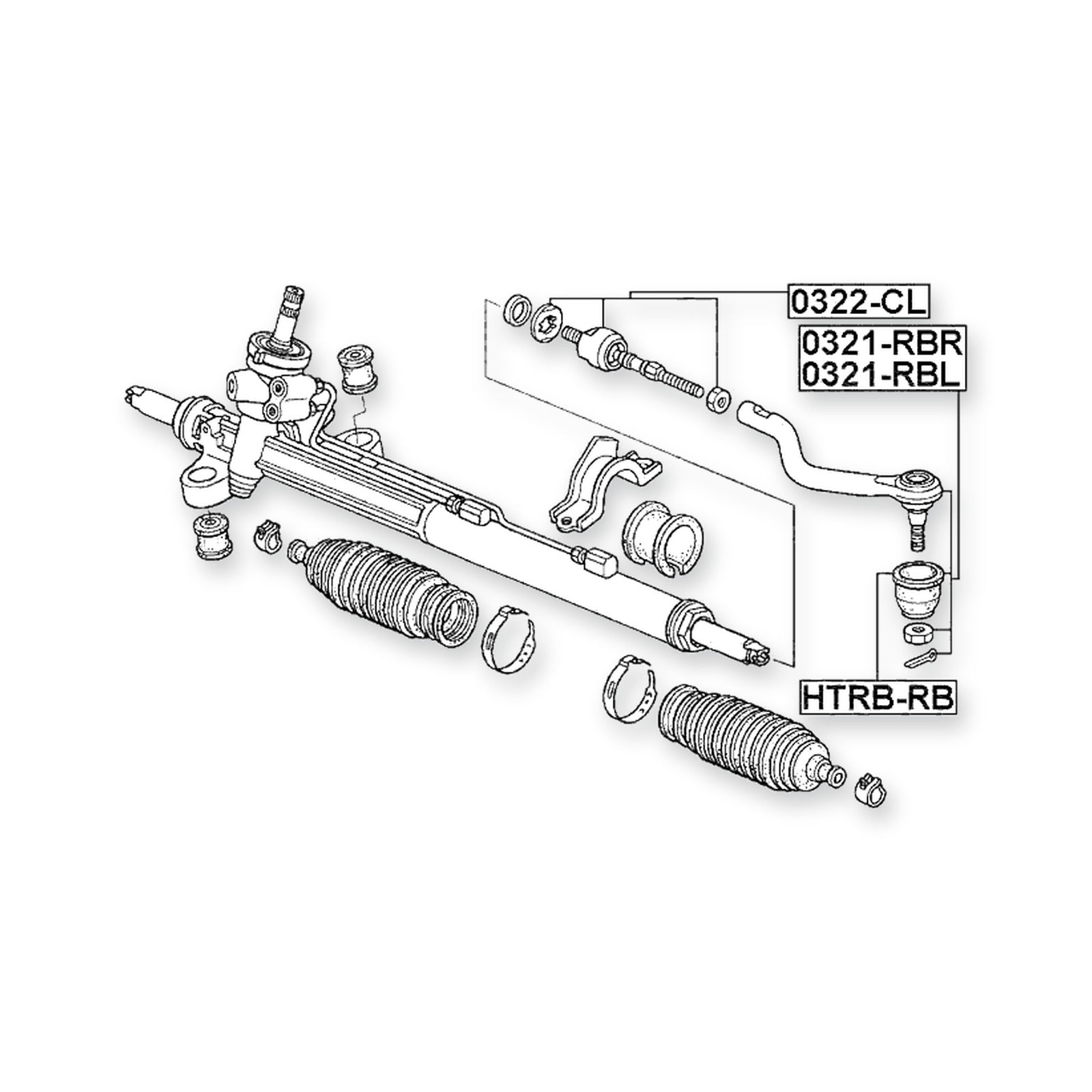 Honda Odyssey Front Left Steering Tie Rod End