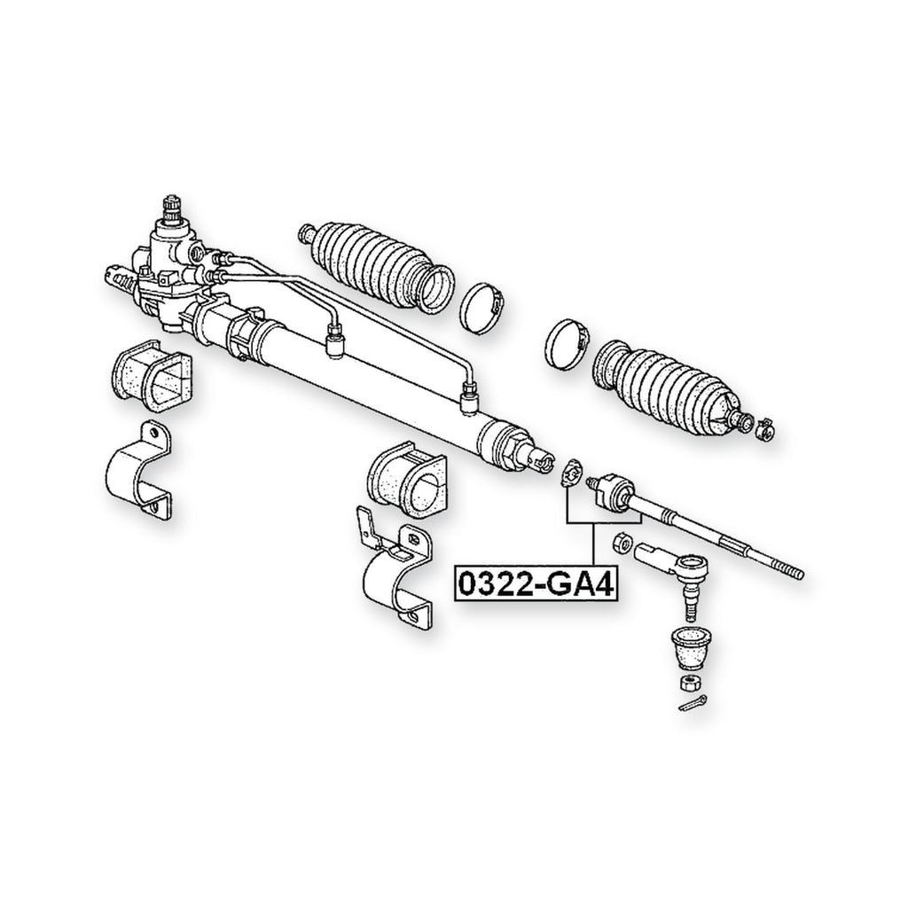Honda Capa Front Steering Tie Rod