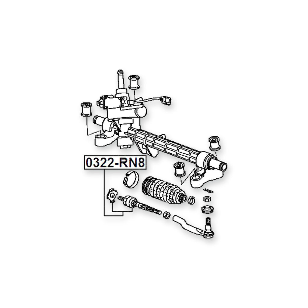 Honda Stream Front Steering Tie Rod