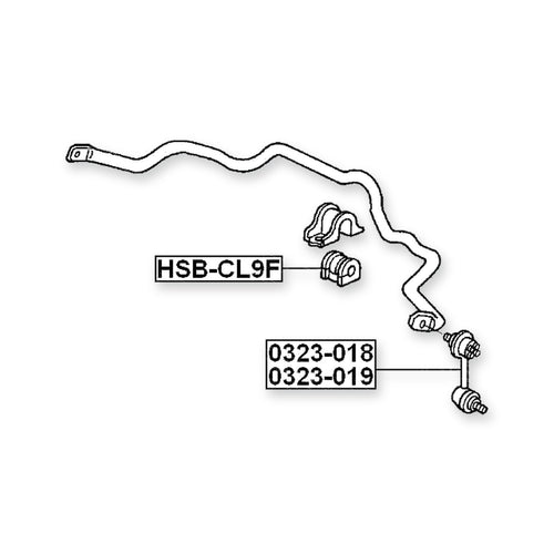 Acura Tl UA6 Front Left Sway Bar Link