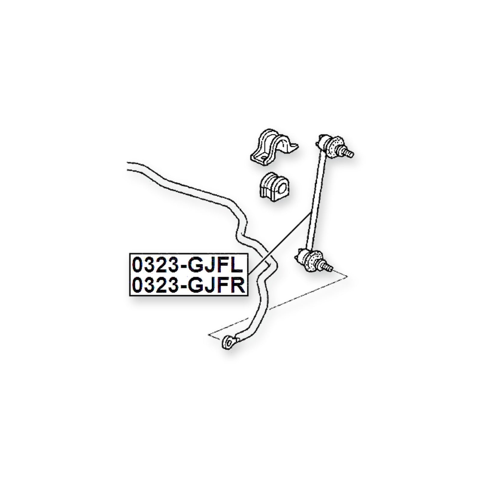 Honda Airwave Front Left Sway Bar Link