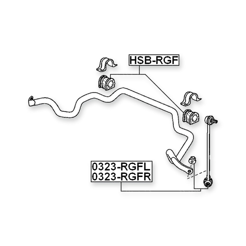 Nissan Murano Z50 Front Left Sway Bar Link