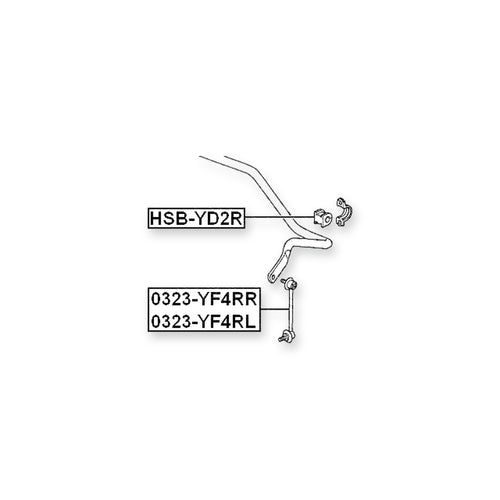 Acura Mdx YD2 Rear Left Sway Bar Link