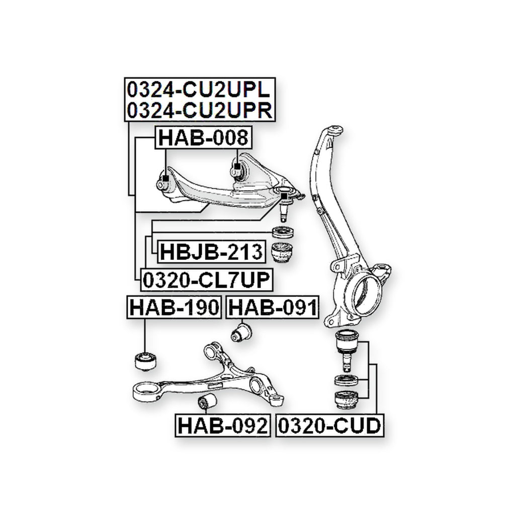 Acura Tsx CU2 Front Right Control Arm