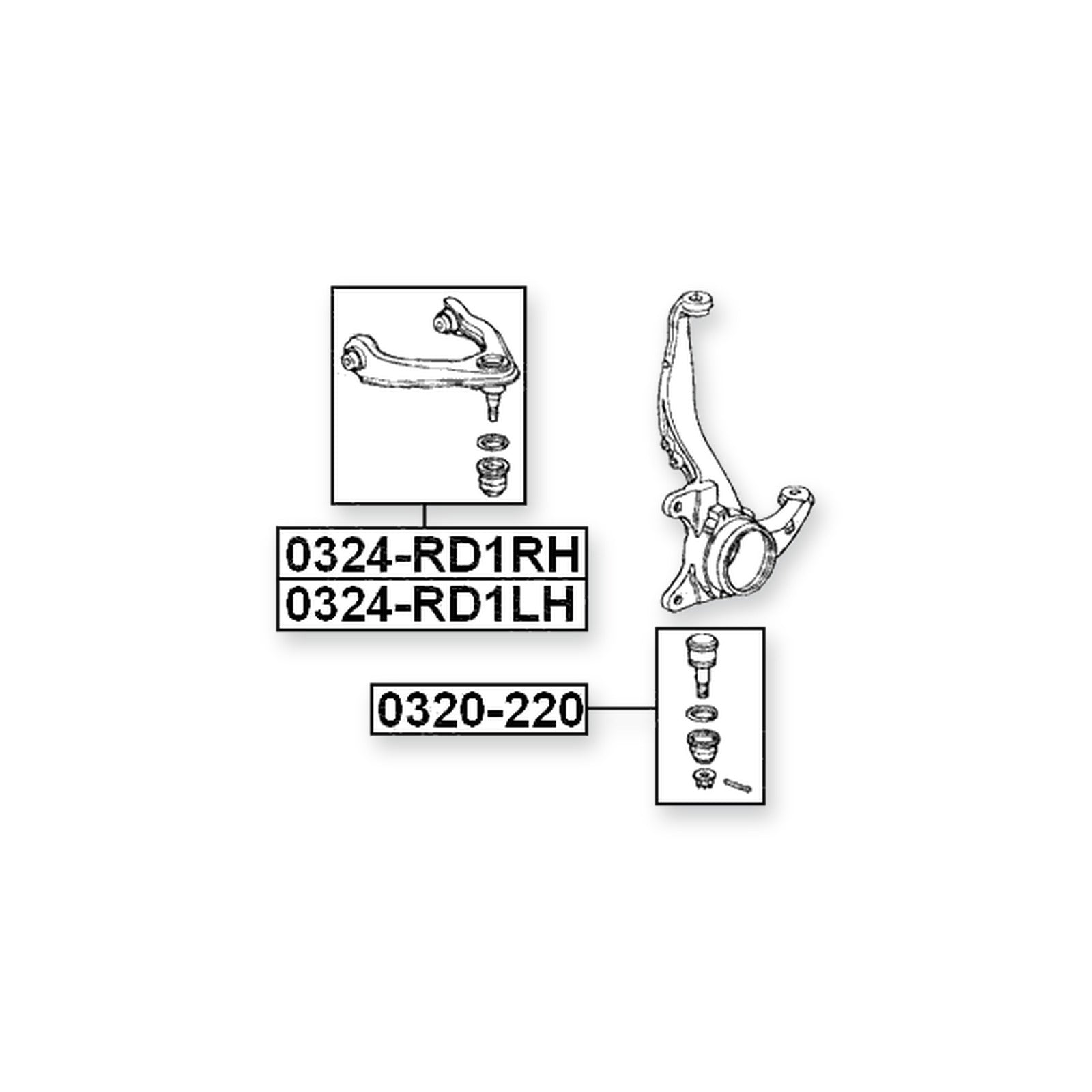 Honda Cr-V Front Left Control Arm