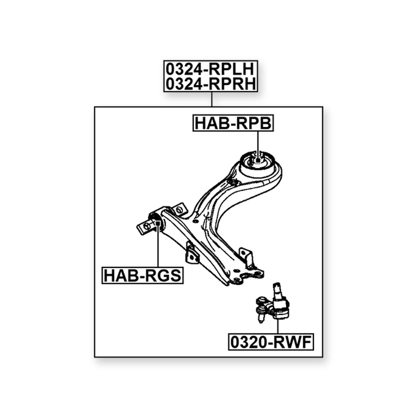 Honda Step Front Left Control Arm