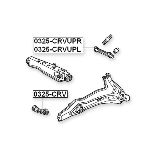 Acura Integra DA9 Integra DB1 & More Rear Upper Left Rod