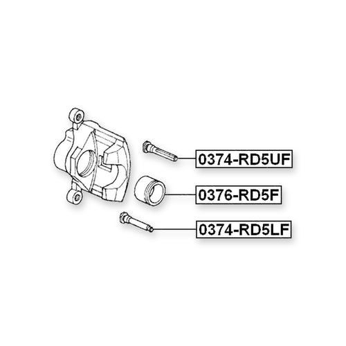 Acura Mdx YD1 Front Lower Caliper Slide Pin