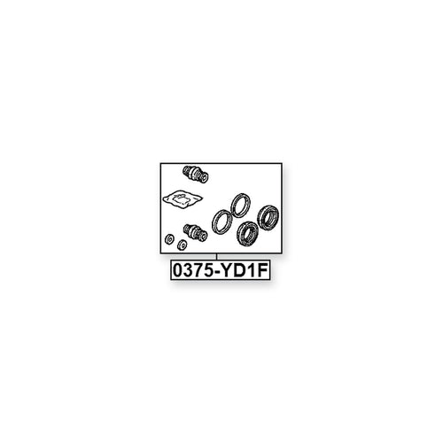 Acura Mdx YD1 Front Brake Caliper Repair Kit (Set For One Side)