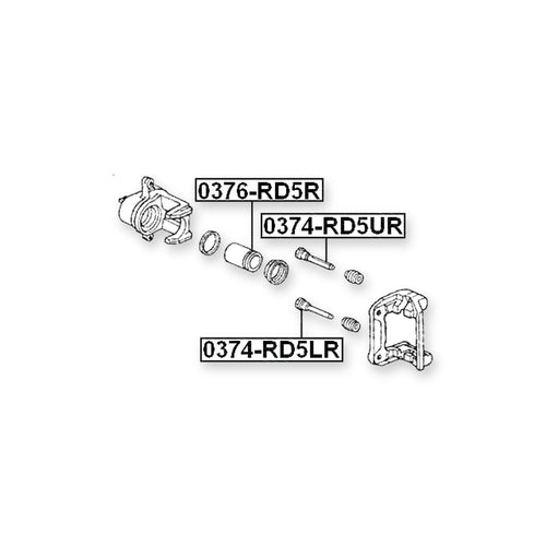 Acura Rdx TB1 Rear Caliper Piston D38.1