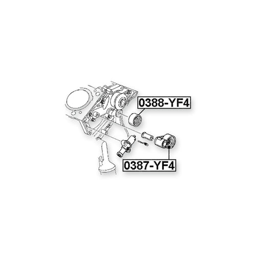 Acura Mdx YD1 Pulley Idler Timing Belt