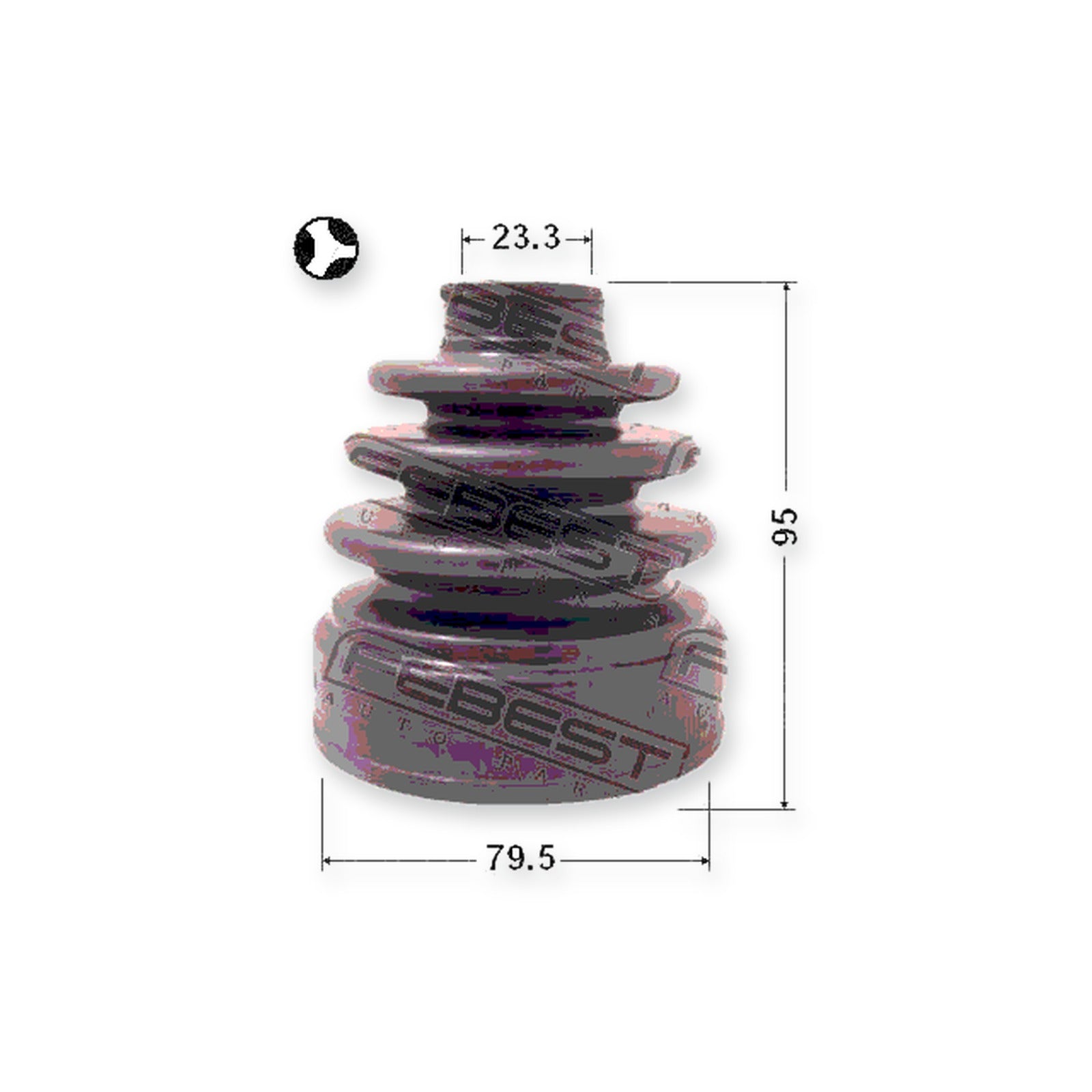 Nissan Altima Coupe CL32 Inner Boot CV Joint Kit 79.5X95X23.3 & More