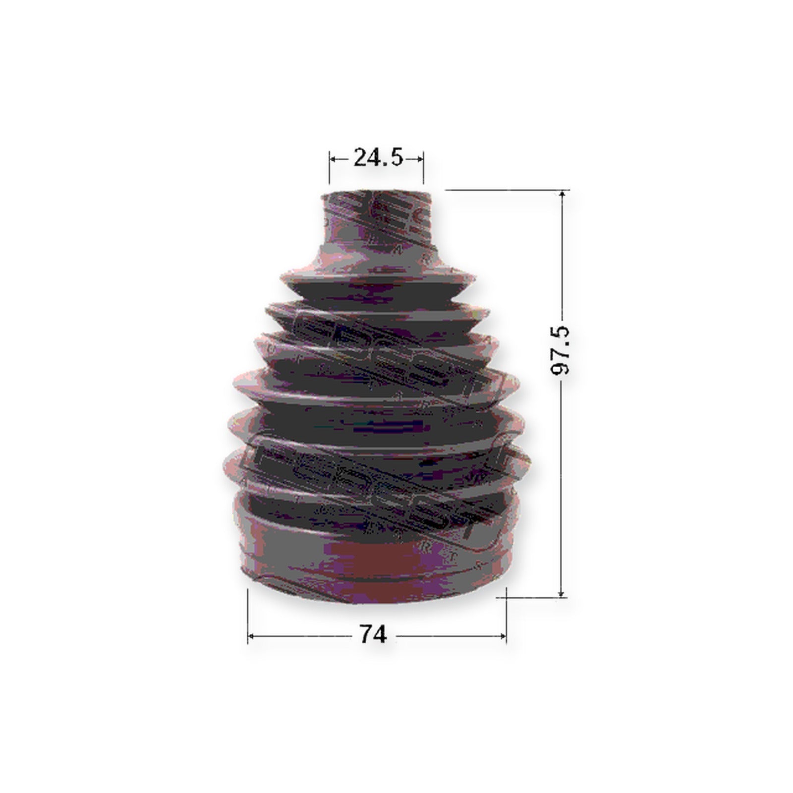 Mitsubishi Lancer Outer Boot CV Joint Kit Pvc 74X97.5X24.5 & More