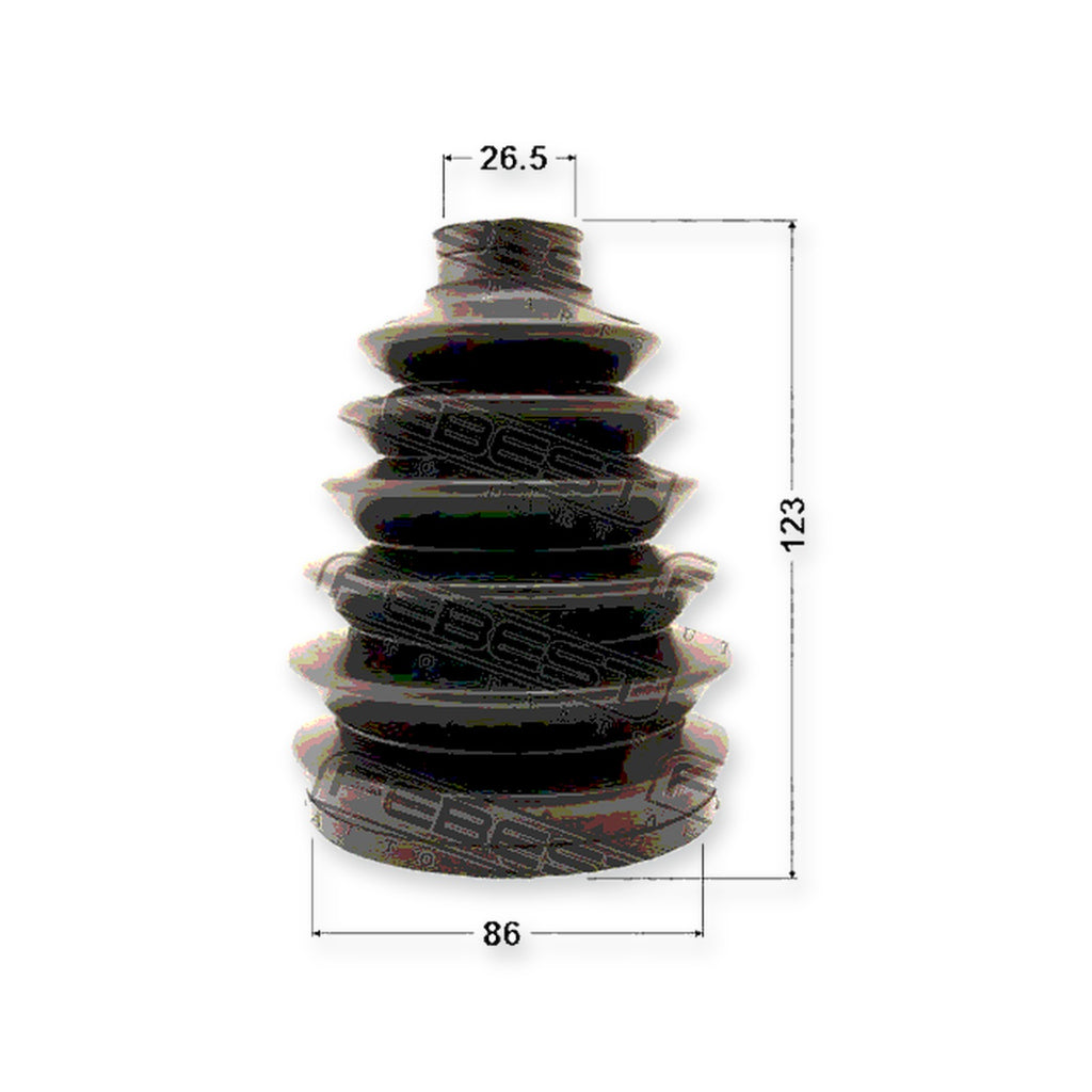 Holden Colorado 7 Outer Boot CV Joint Kit Pvc 86X123X26.5 & More
