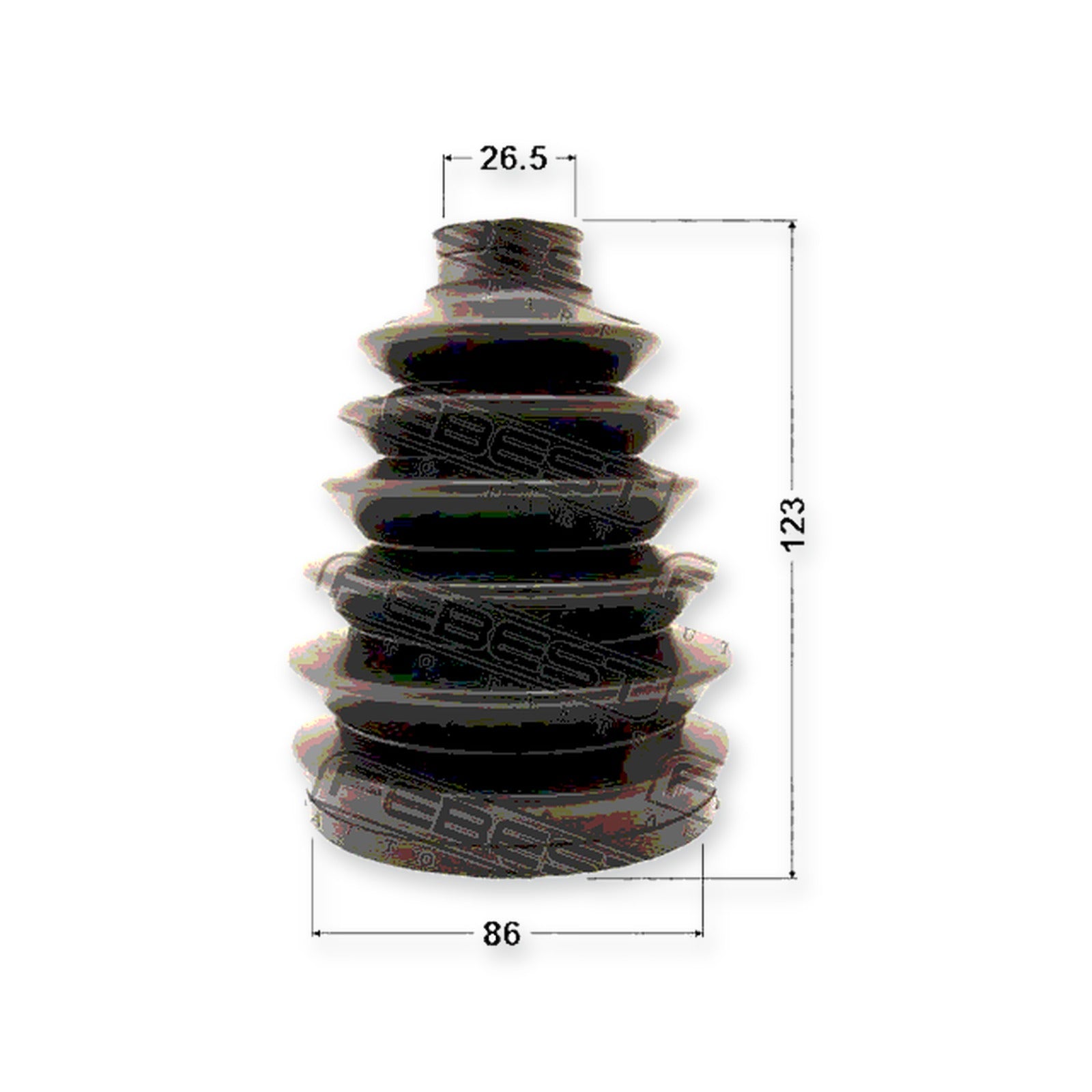 Holden Colorado 7 Outer Boot CV Joint Kit Pvc 86X123X26.5 & More