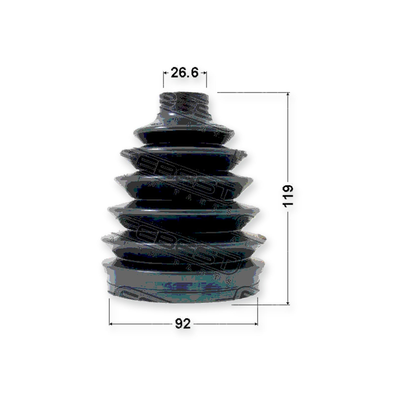 Toyota Avalon Outer Boot CV Joint Kit Pvc 92X119X26.6 & More