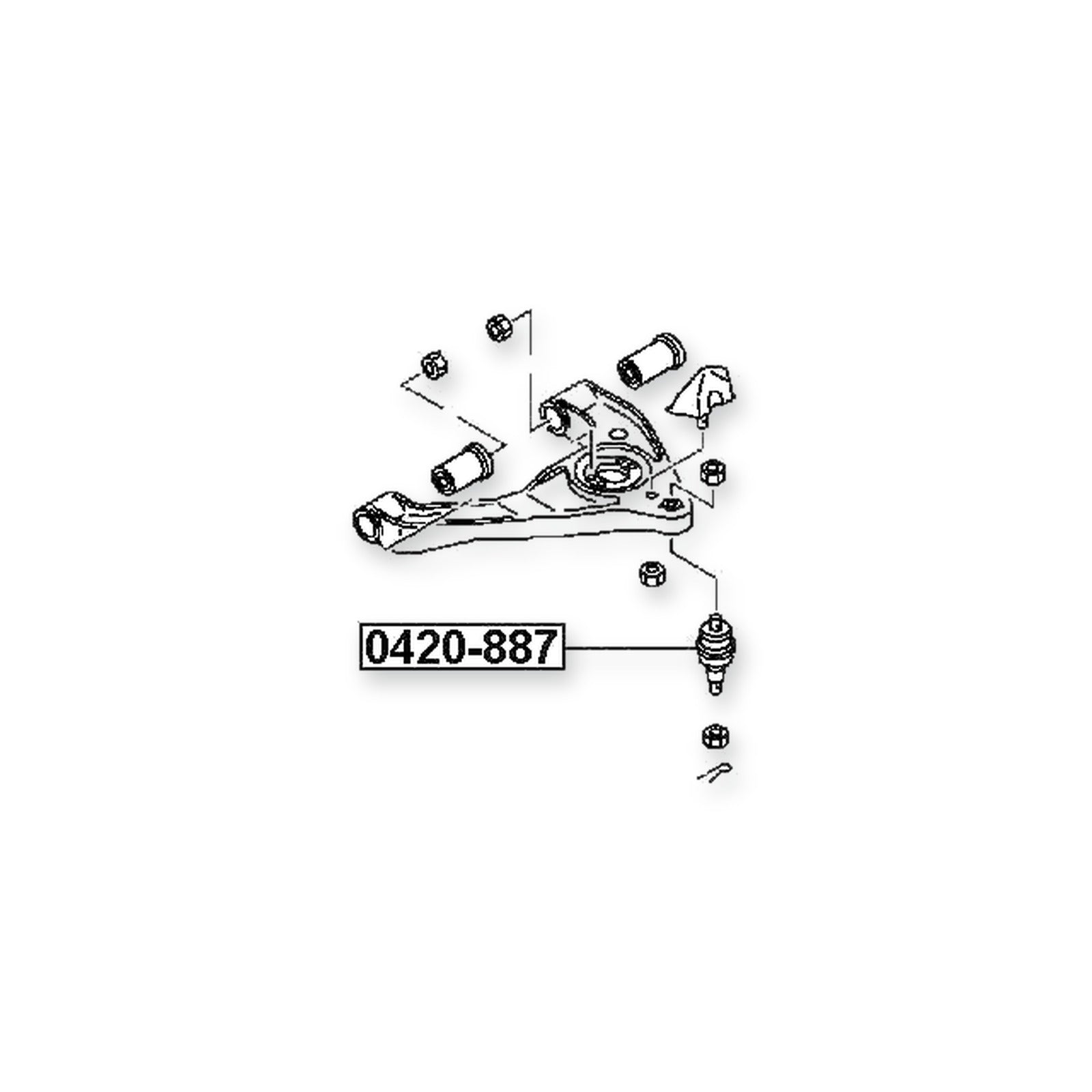 Mitsubishi Canter Fa/Fb/Fe Front Lower Ball Joint Arm