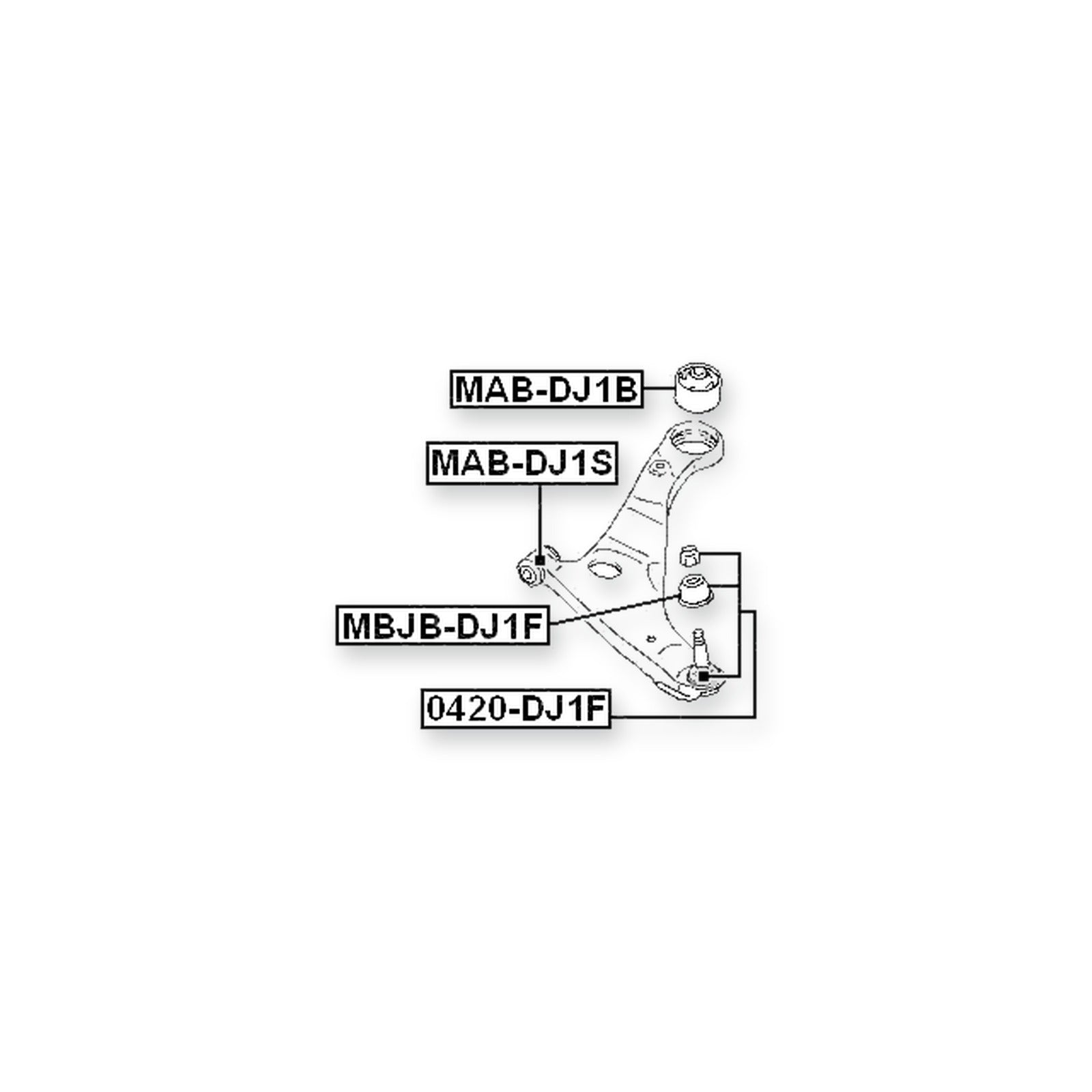 Mitsubishi Eclipse Front Lower Ball Joint Arm