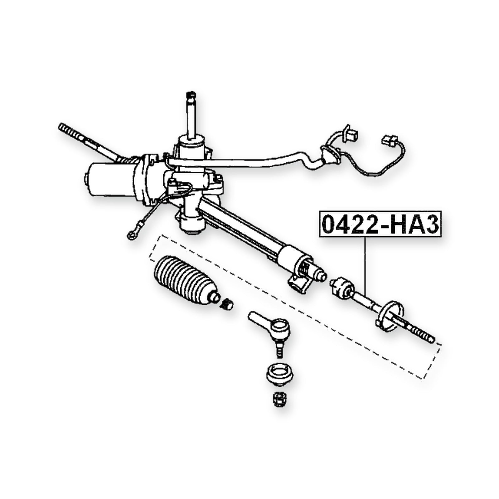 Citroen C-Zero Front Steering Tie Rod 2010-2014