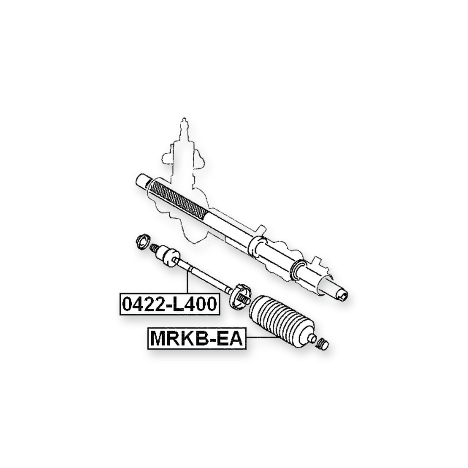 Mitsubishi Delica Space Gear/Carg Front Steering Tie Rod