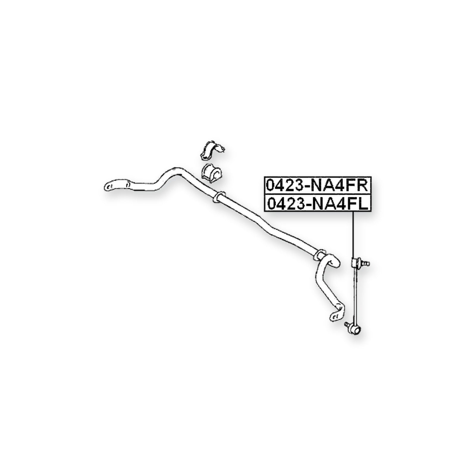 Mitsubishi Grandis NA4W Front Right Sway Bar Link