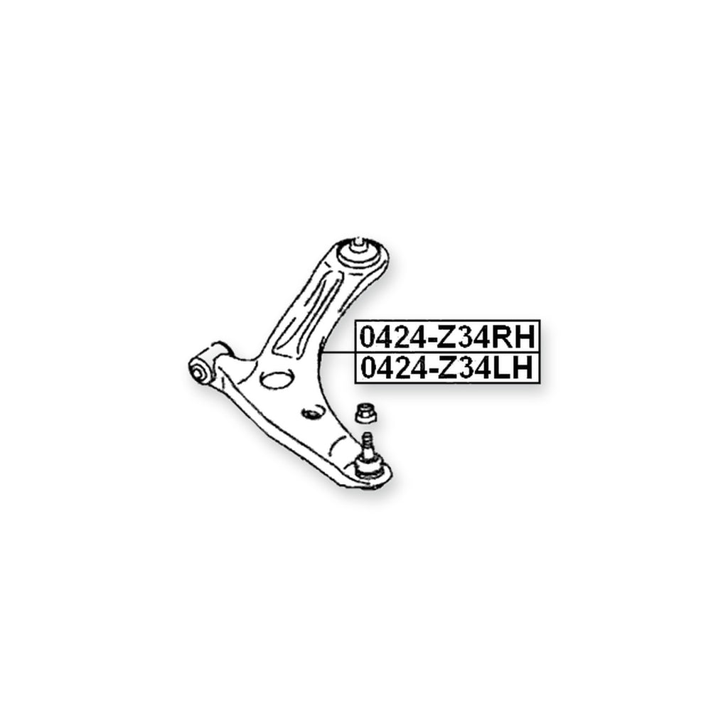 Mitsubishi Colt Z32A/Z34A/Z36A/Z3 Front Left Control Arm