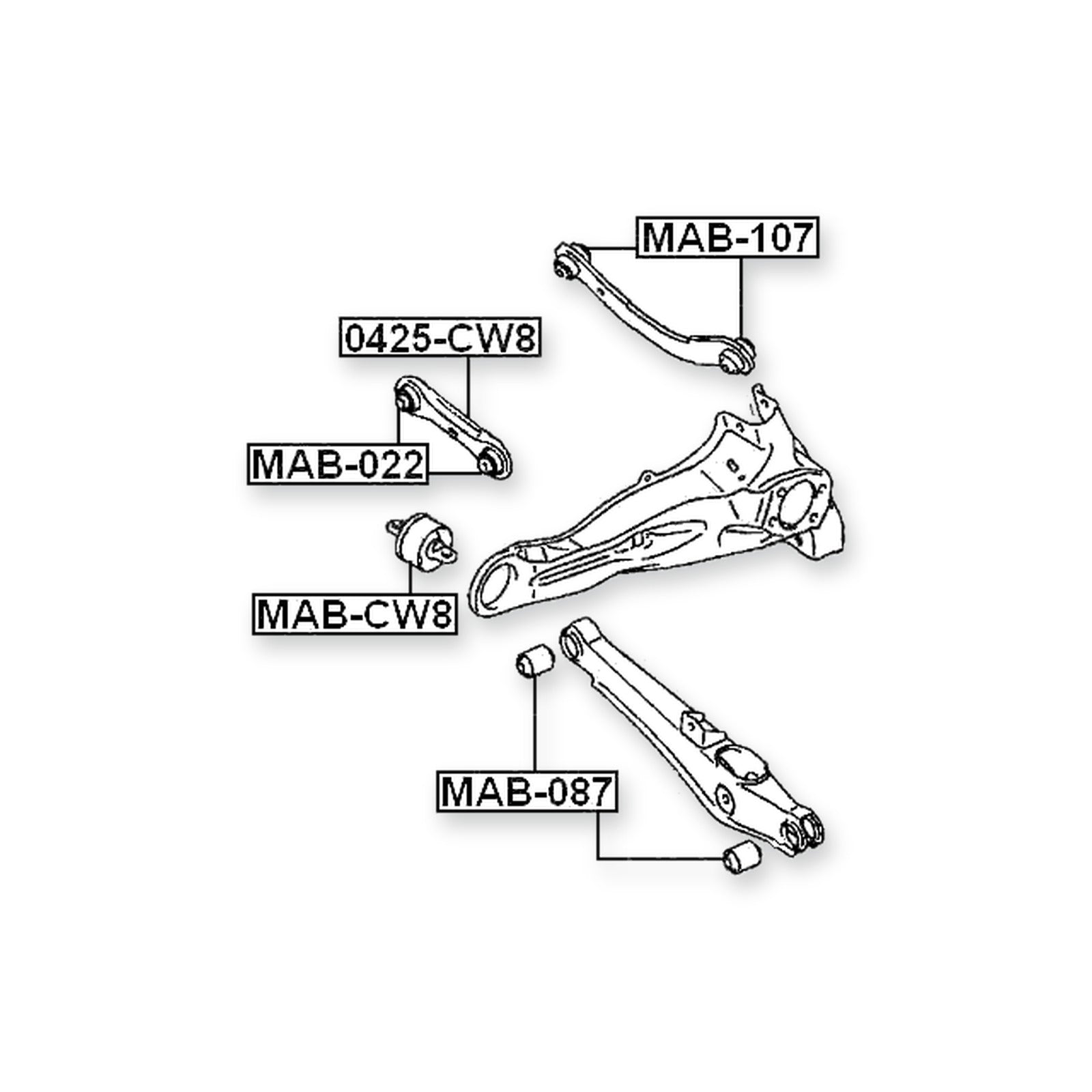 Mitsubishi Asx Rear Lower Transverse Link & More