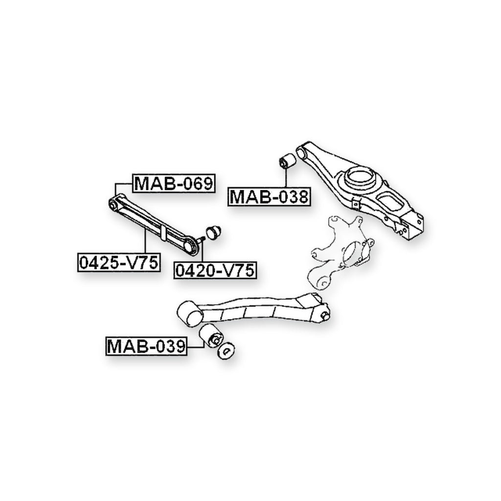 Mitsubishi Montero Rear Transverse Link With Ball Joint