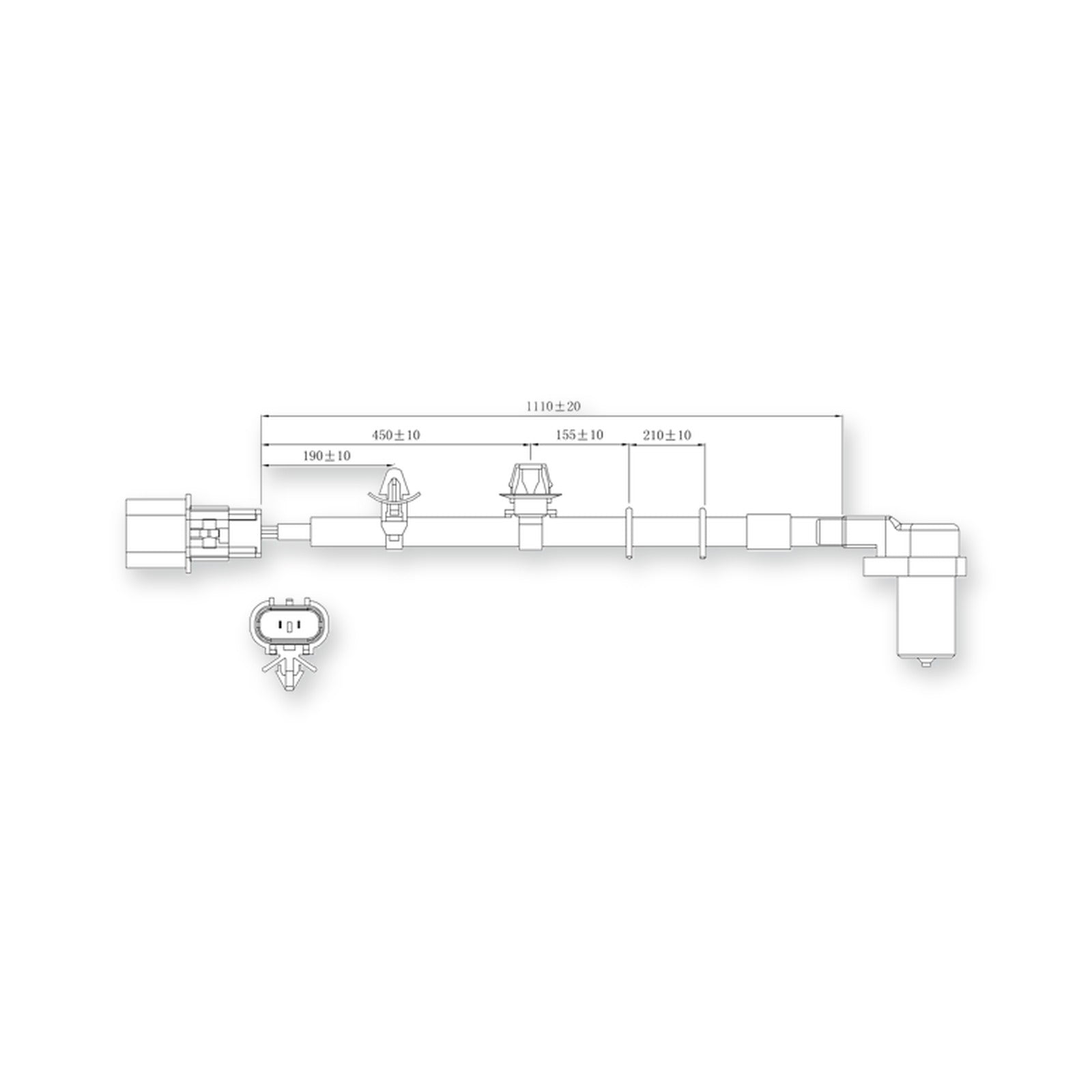 Mitsubishi Airtrek Front Right Abs Sensor