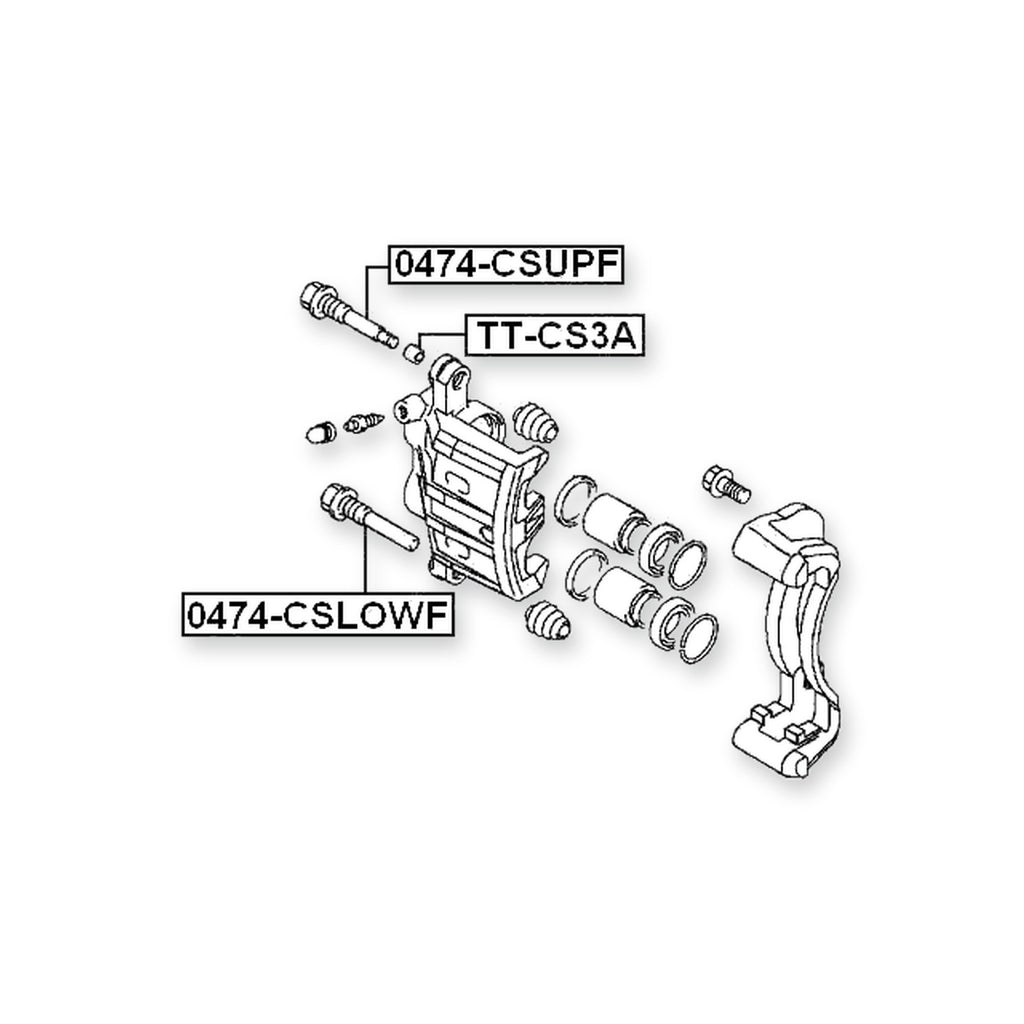 Mitsubishi Airtrek Front Upper Caliper Slide Pin & More