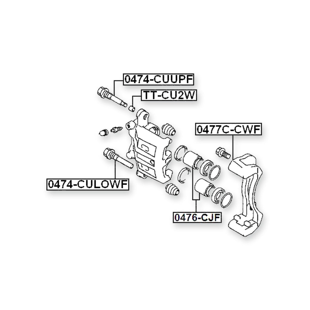 Mitsubishi 3000GT Front Upper Caliper Slide Pin & More