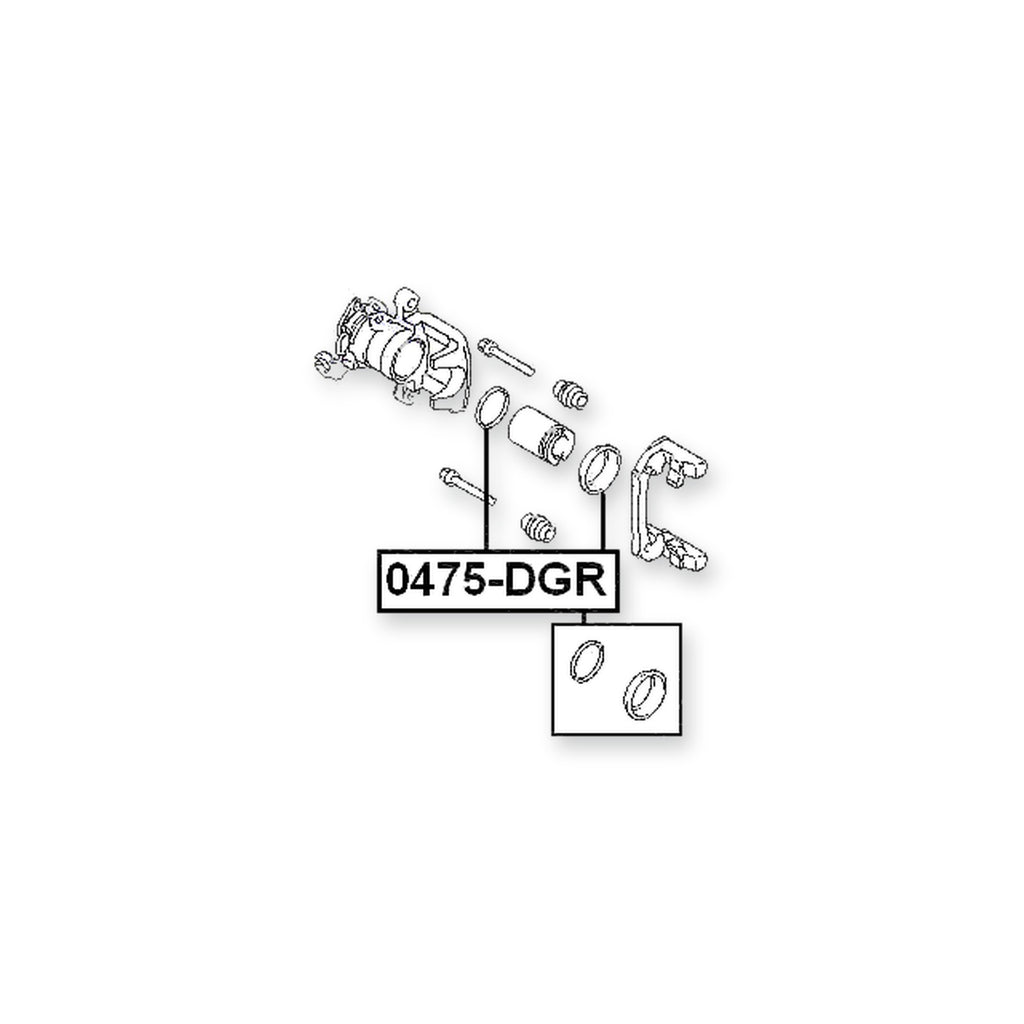 Mitsubishi Carisma DA1-6A Rear Brake Caliper Repair Kit (Set For One Side)