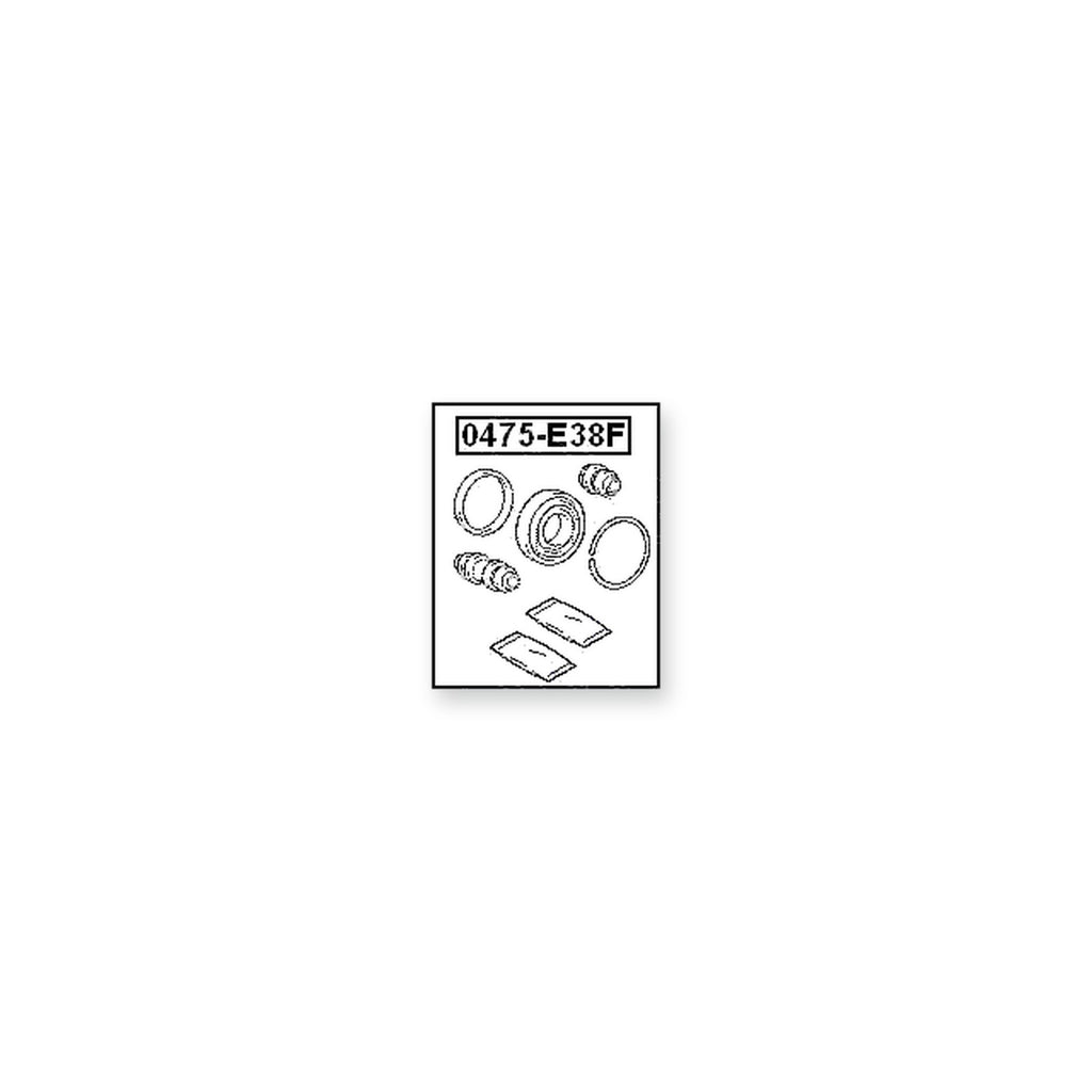 Chrysler Import Front Brake Caliper Repair Kit (Set For One Side)