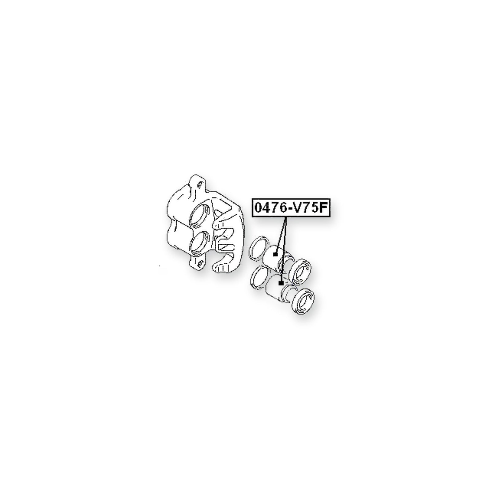Mitsubishi Endeavor Front Caliper Piston D45.4