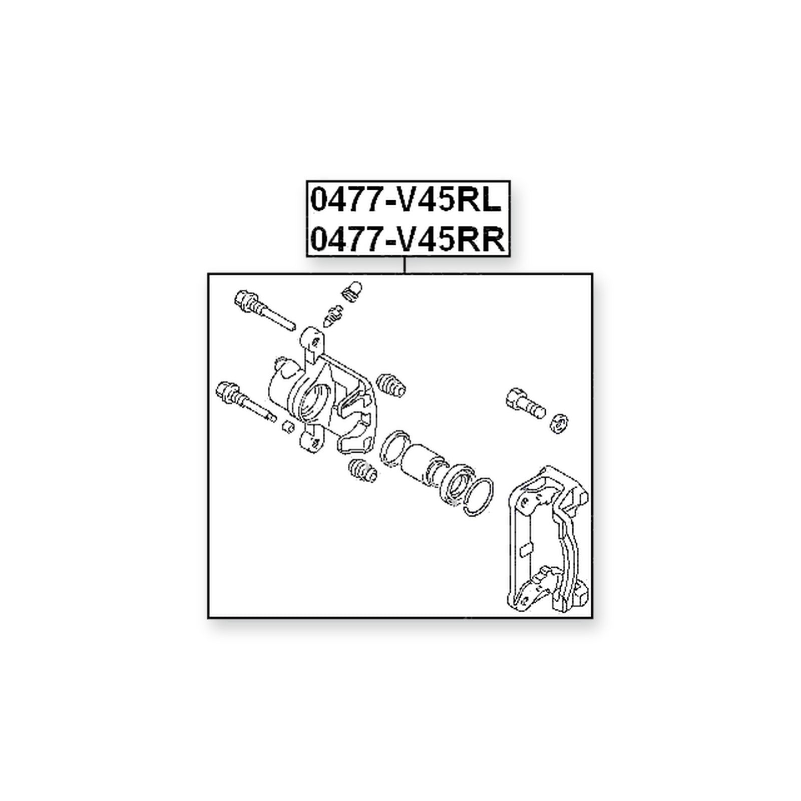 Mitsubishi Montero Rear Right Brake Caliper Assembly (With Bracket)