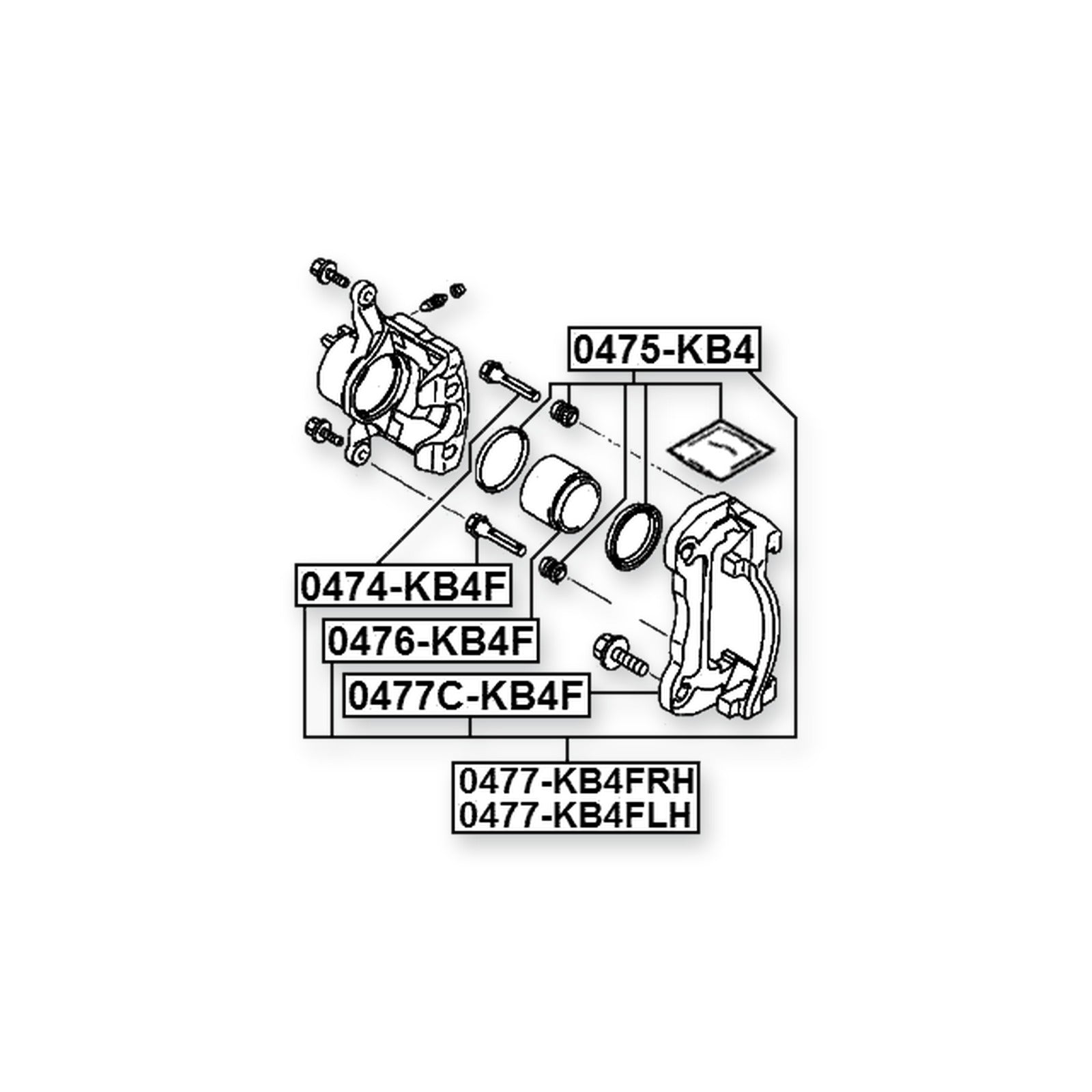 Mitsubishi L200 Front Brake Caliper Bracket Carrier