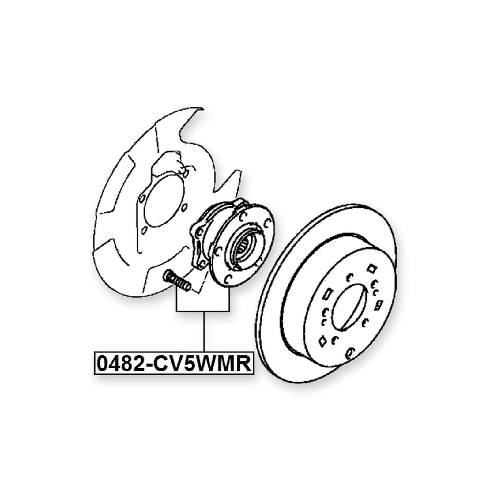 Mitsubishi Delica D:5 Rear Wheel Hub