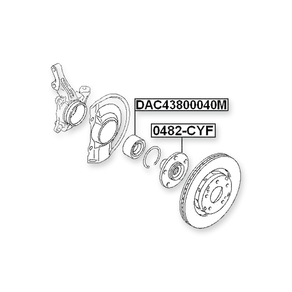 Peugeot 4007 Front Wheel Hub 2007-2012
