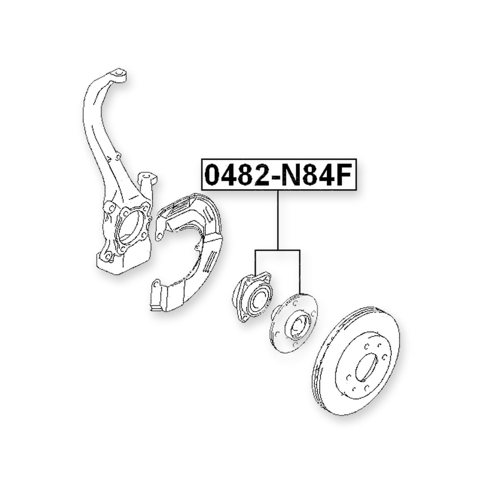 Mitsubishi Chariot Grandis Front Wheel Hub