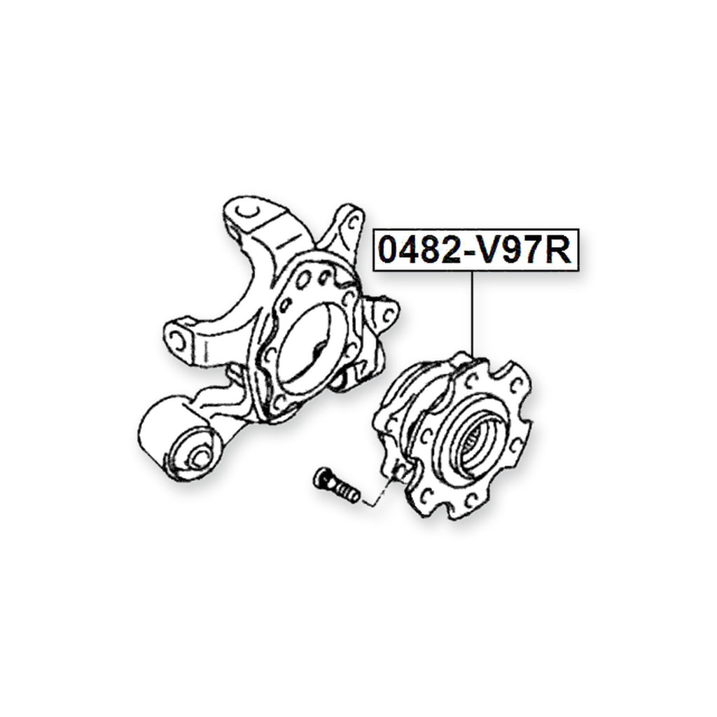 Mitsubishi Montero V97W Rear Wheel Hub