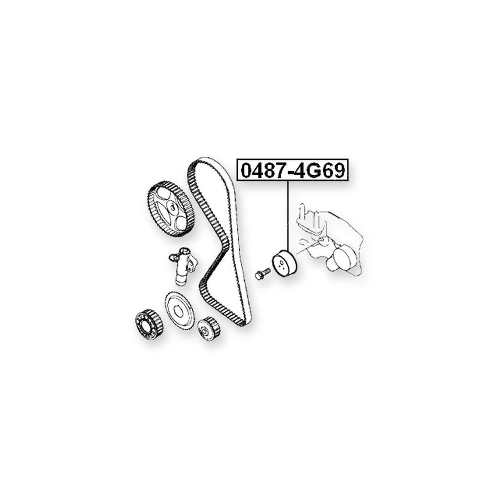 Mitsubishi Airtrek Timing Belt Tensioner Pulley