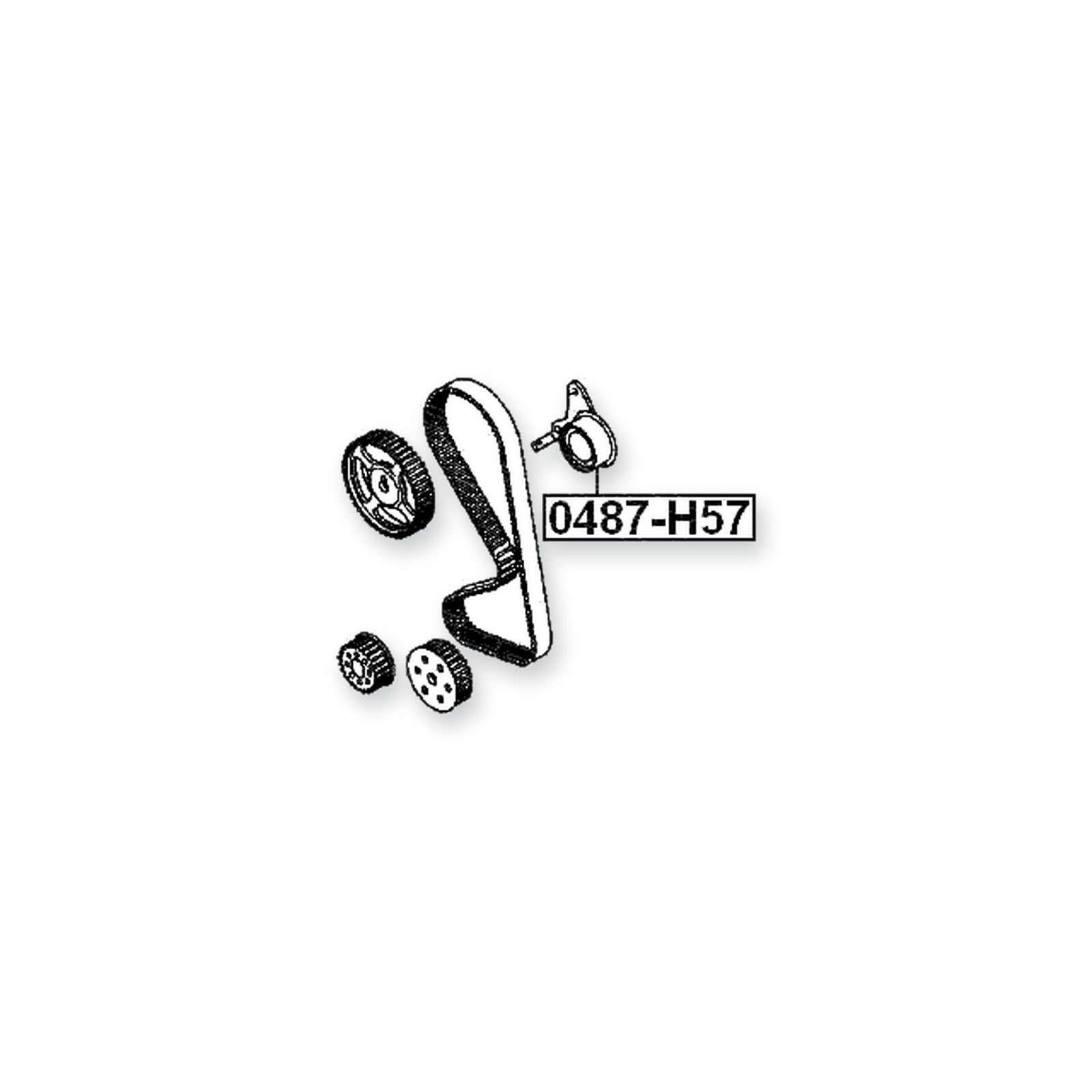 Mitsubishi Pajero Timing Belt Tensioner Pulley