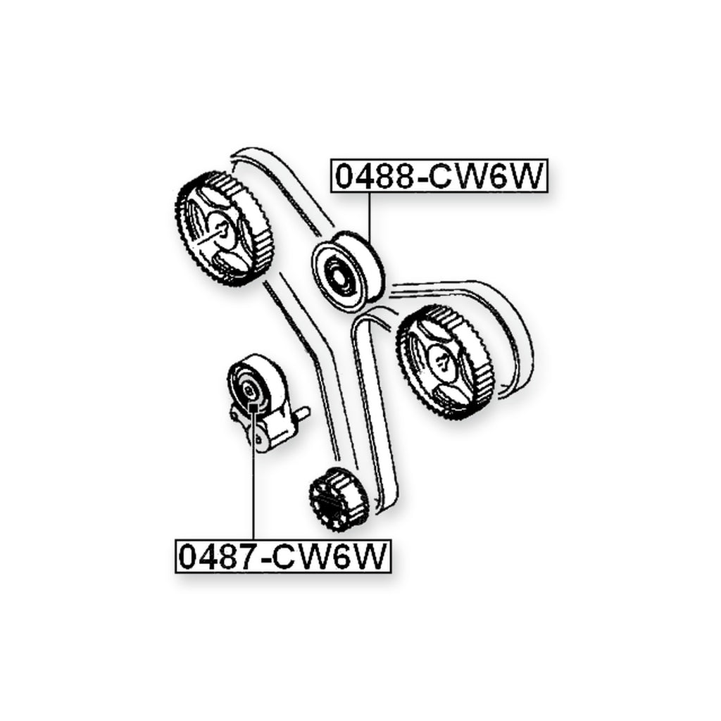 Mitsubishi Montero Sport KG6W Pulley Idler Timing Belt