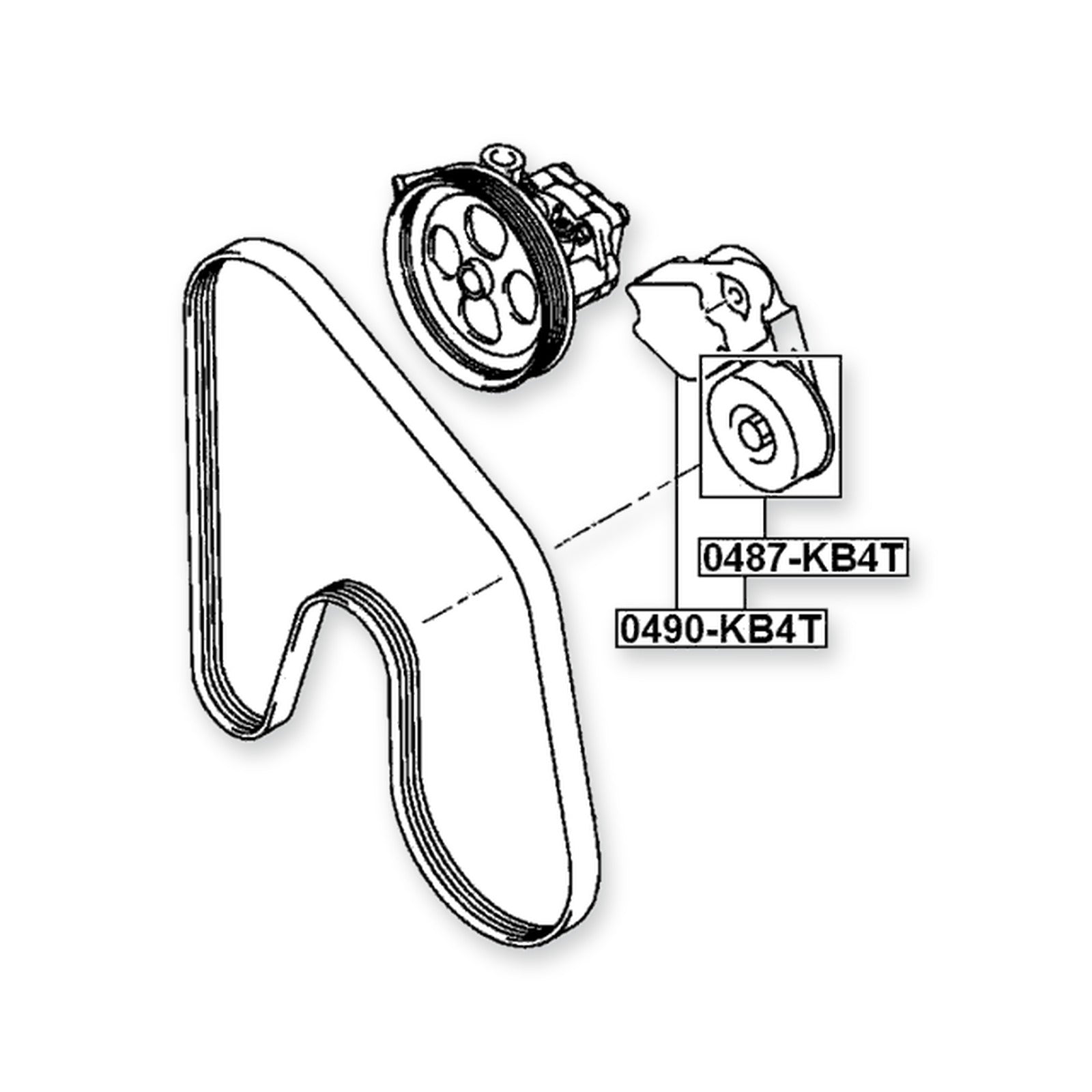 Mitsubishi L200 Belt Tensioner
